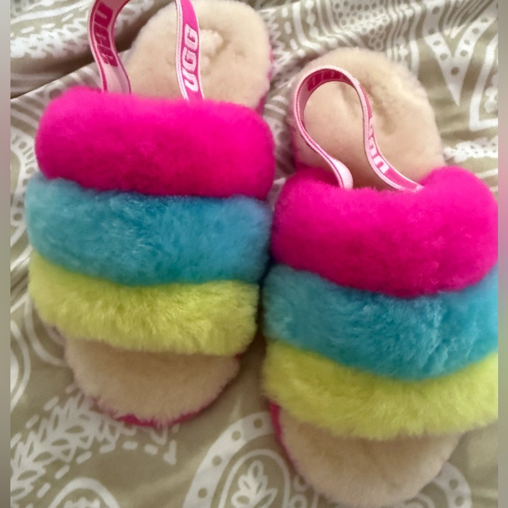 UGG Fluff Yeah kids  Colorful Slippers